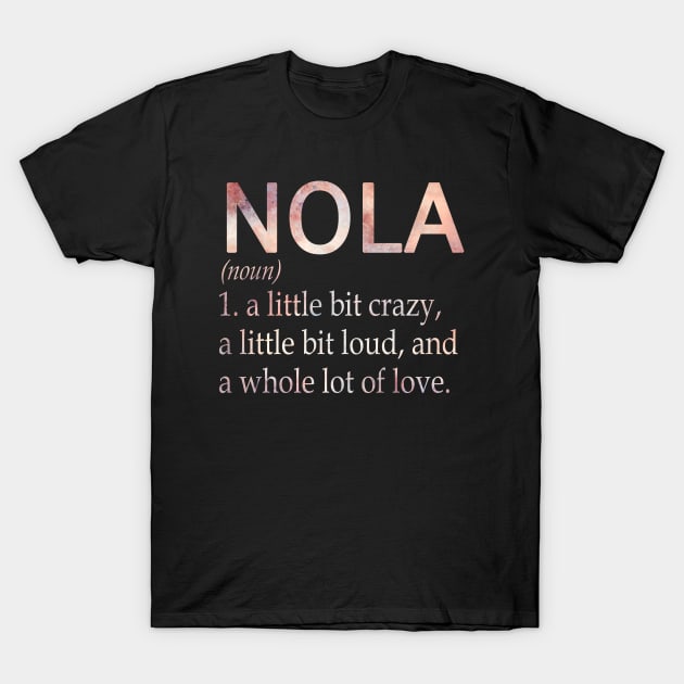 Nola Girl Name Definition T-Shirt by ThanhNga